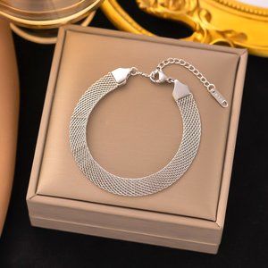 Retro Silver Titanium Steel Plating Bracelet